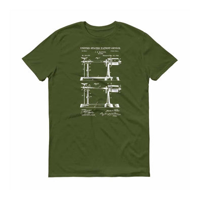 1898 Weight Scale Patent T-Shirt - Patent Shirt, Vintage Tool Shirt, Balance Shirt, Weighing, Instrument Patent, Balance Patent, Scale Shirt Shirts mypatentprints 3XL Black 