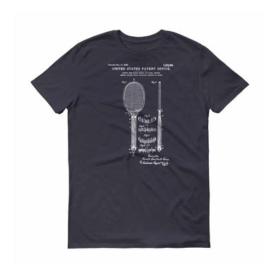 1923 Tennis Racket Patent T-Shirt - Tennis t-shirt, Tennis Patent, Patent shirt, Old Patent T-Shirt, Tennis Gift, Vintage Tennis