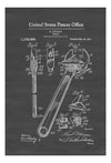 Adjustable Wrench Patent 1915 - Patent Print, Vintage Tools, Mechanic Gift, Car Lover Gift, Garage Decor, Workshop Decor