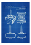 Atari Controller Patent 1980 - Patent Print, Wall Decor, Atari Art, Atari Poster, Atari 2600 Poster, Atari Patent, Atari 2600
