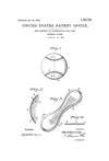 Baseball Patent - Patent Print, Wall Decor, Baseball Art
