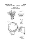 Basketball Hoop Patent - Patent Print, Wall Decor, Basketball Art, Basketball Poster, Basketball Patent