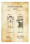 Beer Cooler Patent Poster - Patent Print, Wall Decor, Bar Decor, Beer Poster, Beer Art, Bar Wall Decor