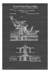 Dentist Chair Patent - Patent Print, Wall Decor, Dentist Office Decor, Medical Art, Dental Art