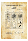Playing Cards Patent - Patent Print, Game Room Decor, Game Night, Board Game Patent, Game Room Art, Vintage Games, Game Patent