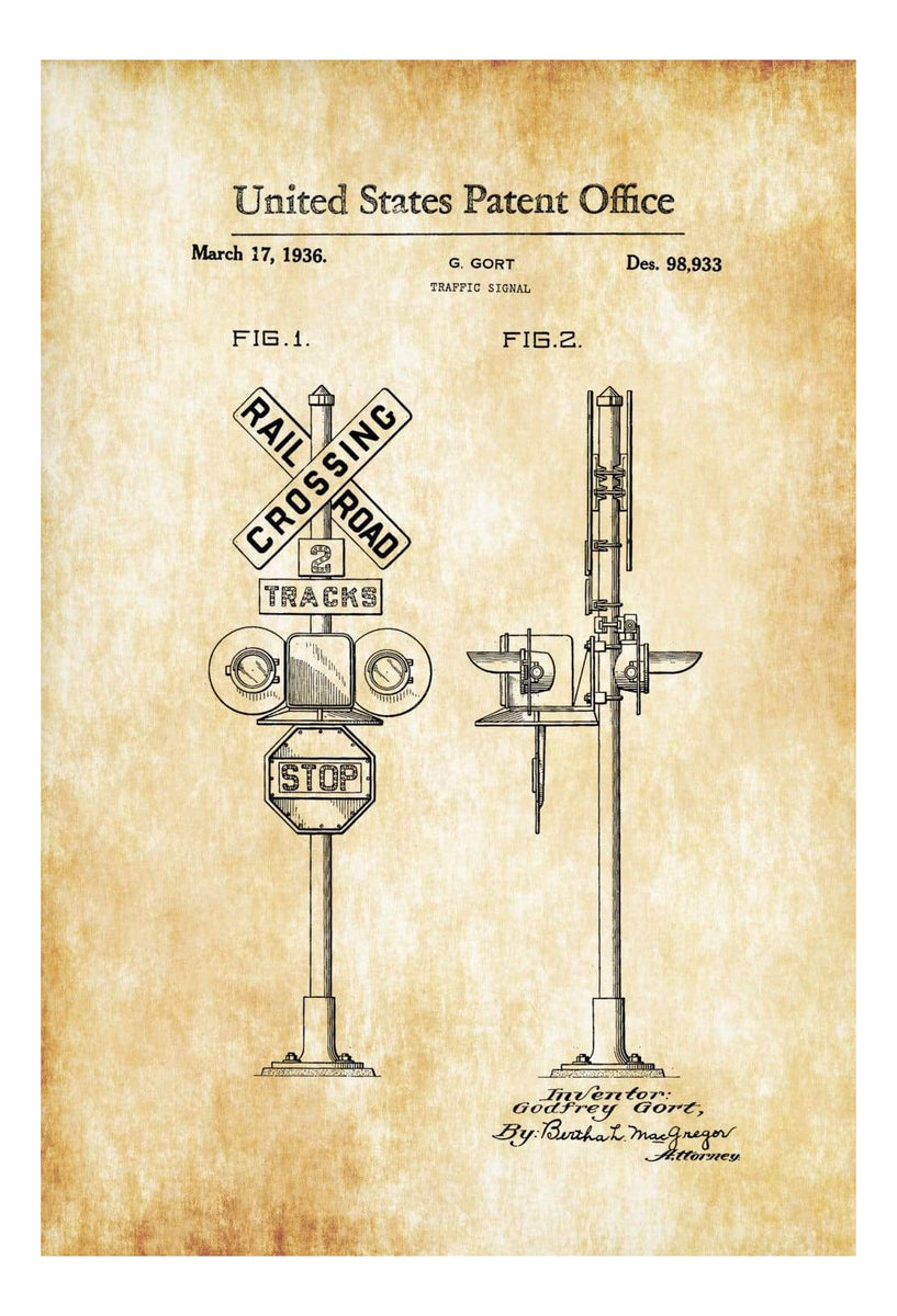 railroad-crossing-sign-patent-1936-locomotive-trains-railroad-ra-mypatentprints for Free Printable Railroad Crossing Sign Railroad Crossing Sign Patent 1936 - Locomotive , Trains, Railroad, Ra – mypatentprints for Free Printable Railroad Crossing Sign