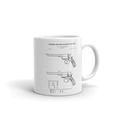 Revolver Patent Mug 1856 - Gun Mug, Revolver Mug, Gun Patent, Firearm Patent, Gun Enthusiast Mug, Gun Lover Gift. Firearm Mug Mug mypatentprints 11 oz. 