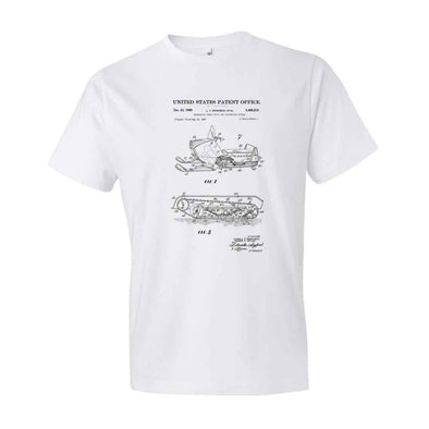 Snowmobile Patent T-Shirt - Patent t-shirt, Old Patent T-shirt, Snow Mobile, Snowmobile t-shirt