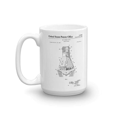 Space Capsule Patent Mug 1966 - Astronaut Mug, Space Mug, Spacecraft Mug, Rocket Mug, Space Exploration Mug, Space, Coffee Mug, NASA Mug mypatentprints 11 oz. 