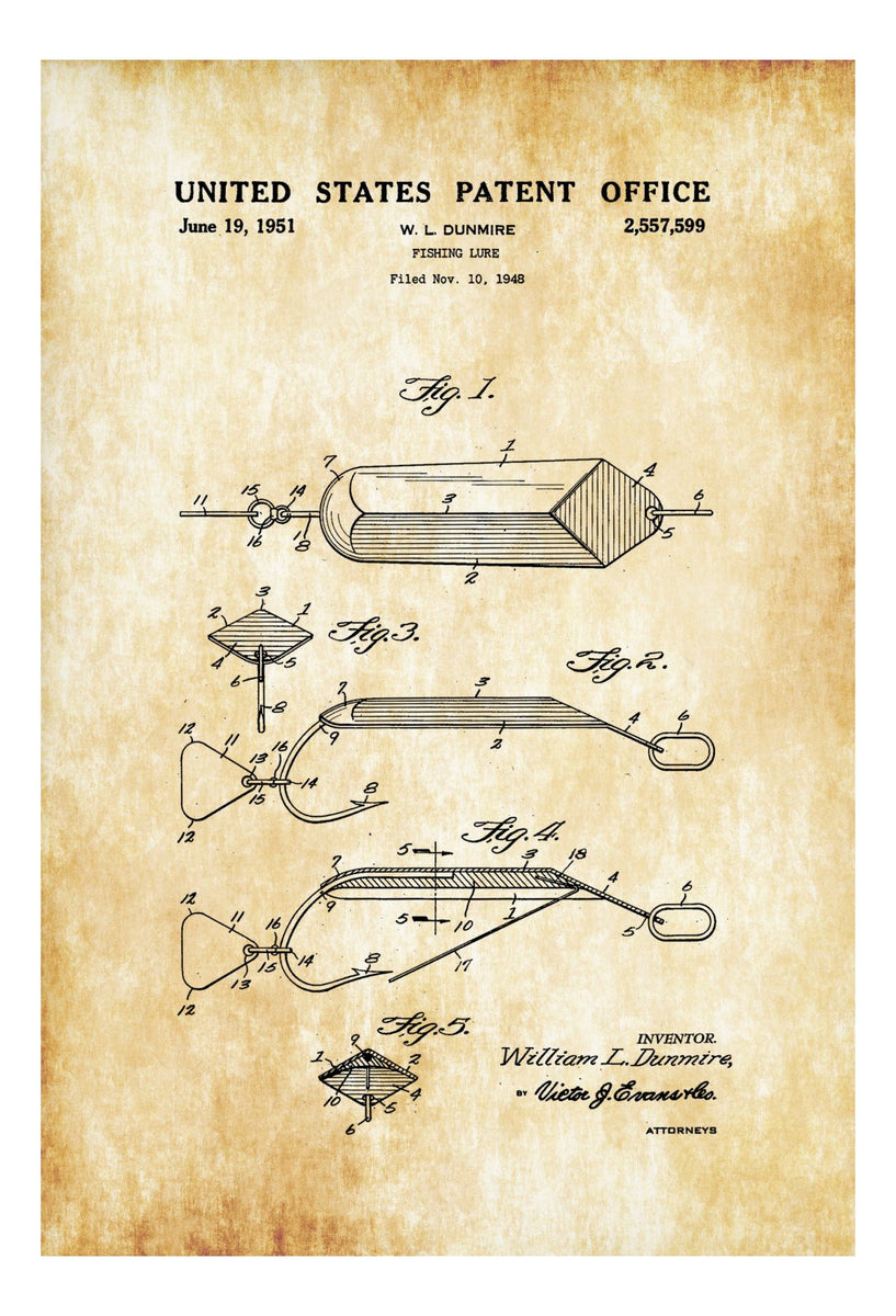 Spoon Fishing Lure Patent