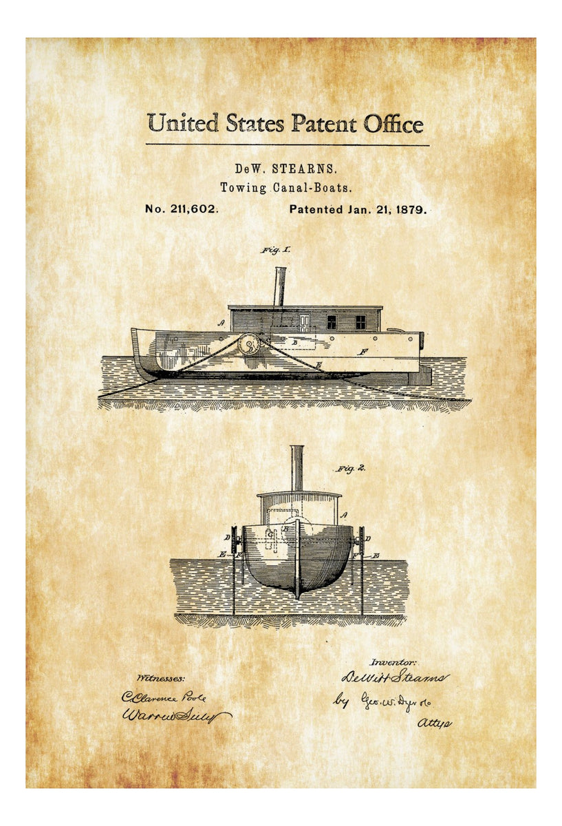 Tug Boat Patent Print - Vintage Nautical, Naval Art, Sailor Gift, Sail ...