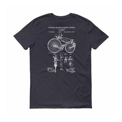 Velocipede Patent T-Shirt 1889 - Bicycle T-Shirt, Bicycle Patent, Cyclist Gift,  Bicycling Enthusiast Gift, Velocipede T-Shirt