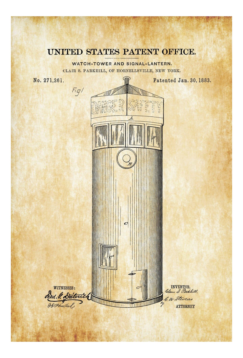 アンティーク看板 C.H. Pendleton Optician アメリカ watch-tower-patent-print-wall-