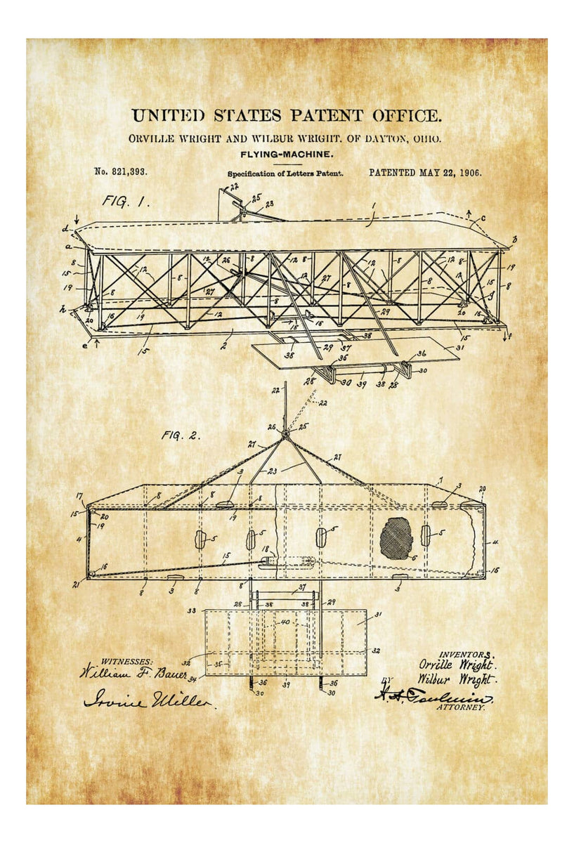 Wright Brothers Airplane 1906 Patent T-Shirt - Vintage Aircraft Design Unisex Tee - View #8
