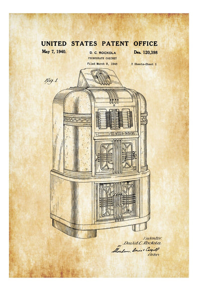 Jukebox Patent - Patent Print, Wall Decor, Jukebox Poster, Vintage Jukebox, Jukebox Blueprint, Music Decor, Music Room Decor, Rock-Ola mws_apo_generated mypatentprints Chalkboard #MWS Options 4281920049 