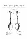 1870 Osiris Flatware Spoon Patent - Patent Print, Dining Room Decor, Antique Silverware, Vintage Spoons, Kitchen Decor, Restaurant Decor Art Prints mypatentprints 