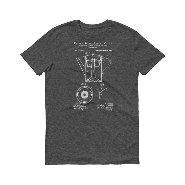 1880 Coffee Pot Patent T-Shirt - Old Patent T-shirt, Coffee Pot T-Shirt, Coffee T-shirt, Coffee Lover Gift, Coffee Art, Patent Shirt Shirts mypatentprints 