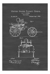 1882 Fire Engine Patent - Patent Print, Wall Decor, Fireman Gift, Firehouse Decor, Firefighter, Fireman, Fire Engine