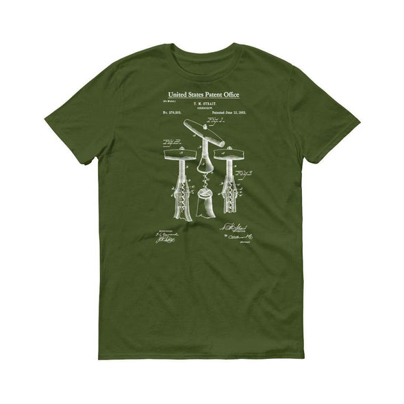 1883 Corkscrew Patent T-Shirt - Old Patent Shirt, Corkscrew T-Shirt, Drinking T-Shirt, Bartender Gift, Bar T-Shirt, Bartender Shirt Shirts mypatentprints 