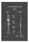 1884 Fork Patent - Kitchen Decor, Restaurant Decor, Patent Print, Wall Decor, Chef Gift, Cooking Patent, Cook Gift, Fork Patent Art Prints mypatentprints 10X15 Parchment 