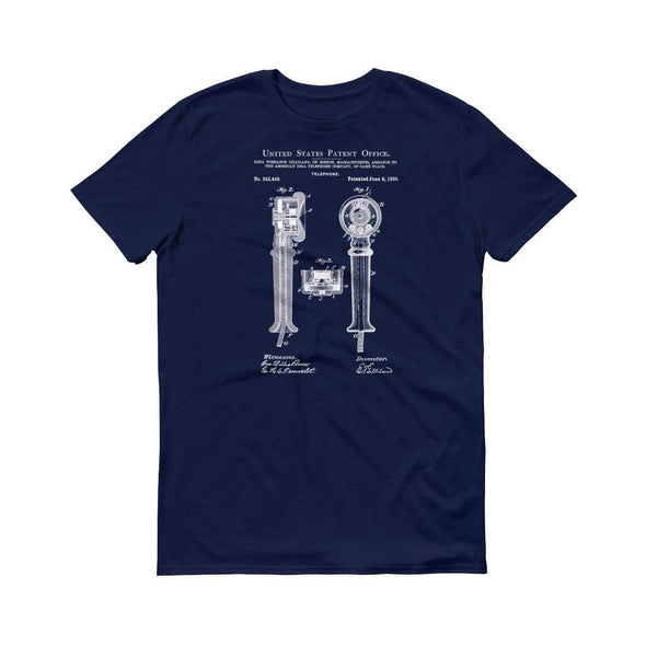 1886 Telephone Patent T Shirt - Patent Shirt, Steampunk T-Shirt, Geek t-shirt, Phone Patent, Telephone T-Shirt, Vintage Telephone, Old Phone Shirts mypatentprints 