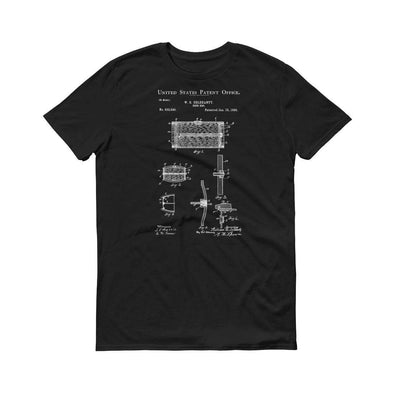 1895 Beer Keg Patent T-Shirt - Old Patent Shirt, Beer T-Shirt, Beer Making, Drinking T-Shirt, Bartender Gift, Bar T-Shirt, Beer Keg Shirt Shirts mypatentprints 3XL Black 