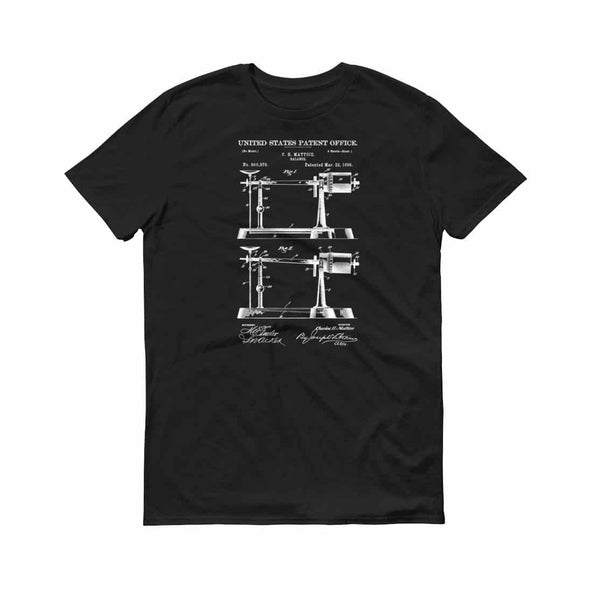 1898 Weight Scale Patent T-Shirt - Patent Shirt, Vintage Tool Shirt, Balance Shirt, Weighing, Instrument Patent, Balance Patent, Scale Shirt Shirts mypatentprints 