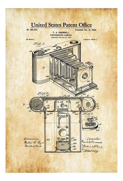 1902 Folding Photographic Camera Patent - Patent Print, Wall Decor, Photography Art, Camera Art, Photography Patent, Vintage Camera Patent mws_apo_generated mypatentprints Chalkboard #MWS Options 1865131868 