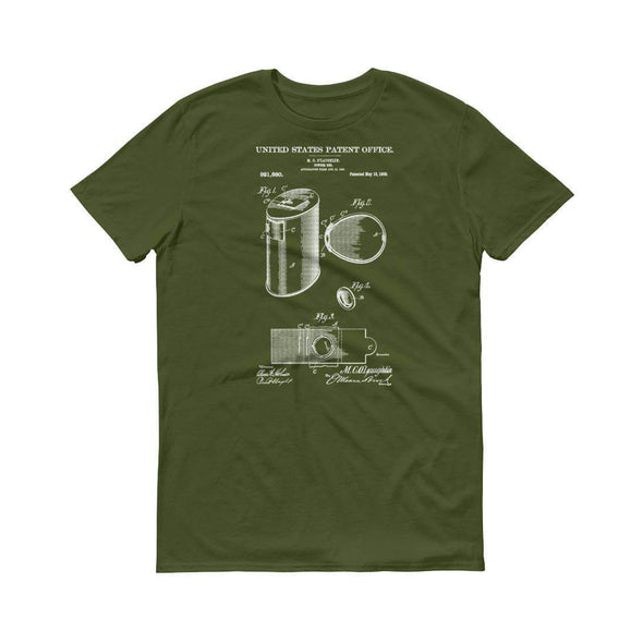 1909 Gun Powder Keg Patent T-Shirt - Old Patent shirt, Gun t-shirt, Firearm t-shirt, Revolver t-shirt, Weapon T-Shirt, Powder Keg T-Shirt Shirts mypatentprints 3XL Black 