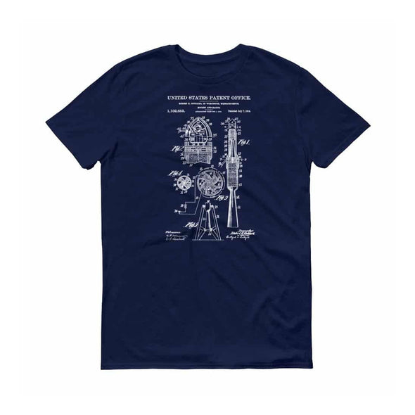 1914 Rocket Apparatus Patent T-Shirt - Space T-Shirt, Rocket Shirt, Rocket Patent, Patent Shirt, Old Patent T-Shirt, Rocket T-Shirt Shirts mypatentprints 