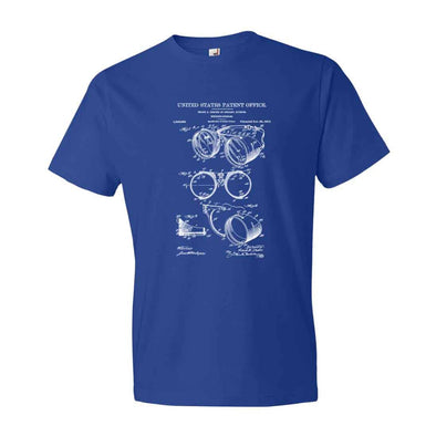 1917 Welding Goggles Patent T-Shirt - Patent Shirt, Vintage Tools, Old Patent T-shirt, Goggles T-Shirt, Steampunk T-Shirt mypatentprints 3XL Black 