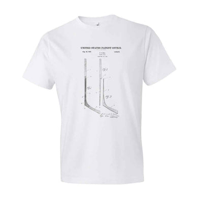 1925 Hockey Stick Patent T-Shirt - Old patent t-shirt, Hockey t-shirt, Hockey Patent, Hockey Gift, Vintage Hockey, Hockey Stick
