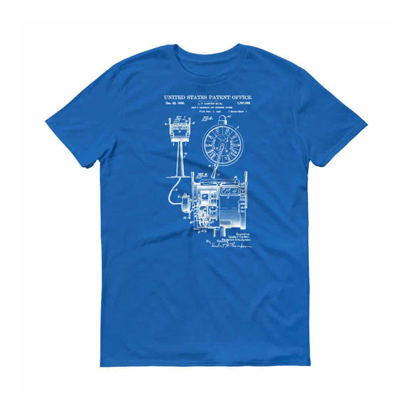 1930 Ship Telegraph Patent T-Shirt - Naval Patent, Old Patent, Sailor Gift, Navy Gift, Vintage Nautical, Sailing T-Shirt, Boating T-Shirt Shirts mypatentprints 3XL Black 