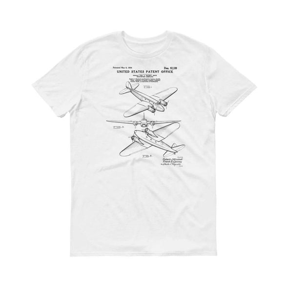 1934 Boeing 247 Patent T-Shirt - Aviation t-shirt, Airplane t-shirt, Pilot Gift, Airplane Shirt, Boeing Patent T-shirt, Boeing T-shirt, B247 Shirts mypatentprints 