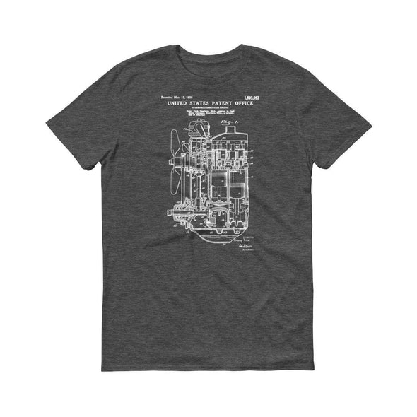 1935 Ford Internal Combustion Engine Patent T Shirt - Ford Car Engine Patent, Ford Patent, Car Lover Gift, Engine T-Shirt, Ford Engine Shirt Shirts mypatentprints 