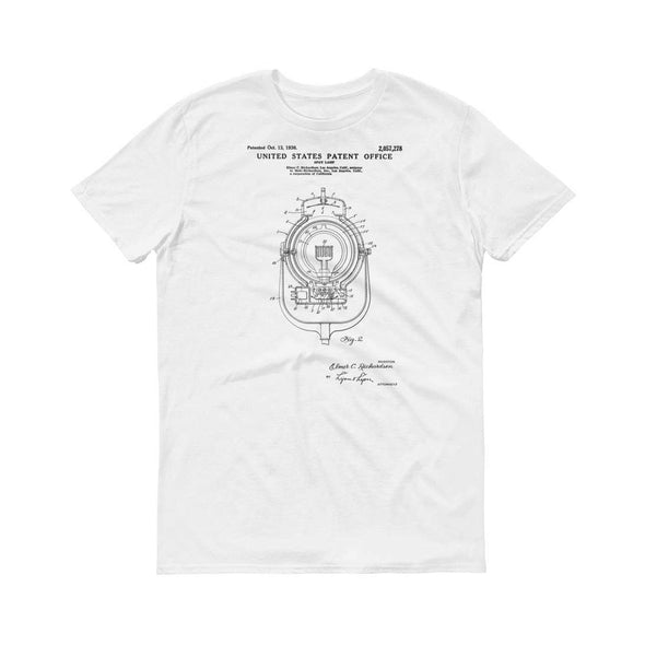 1936 Movie Spot Light Patent T-Shirt - Movie T-Shirt, Movie Gift, Spot Light T-Shirt, Director Gift, Stage Lights Shirt, Movie Making Shirt Shirts mypatentprints 
