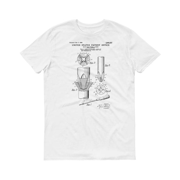 1936 Phillips Screw and Driver Patent T-Shirt - Antique Tools, Screw Driver Shirt, Vintage Tools, Mechanic Gift, Car Lover Gift, Old Tools Shirts mypatentprints 
