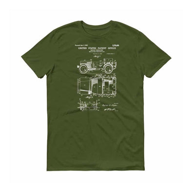 1942 Willys Military Jeep Patent T-Shirt - Willys T-Shirt, Willys Jeep T-Shirt, Antique Car Shirt, Car Gift, Jeep T-Shirt, Jeep Patent, Army Shirts mypatentprints 3XL Black 