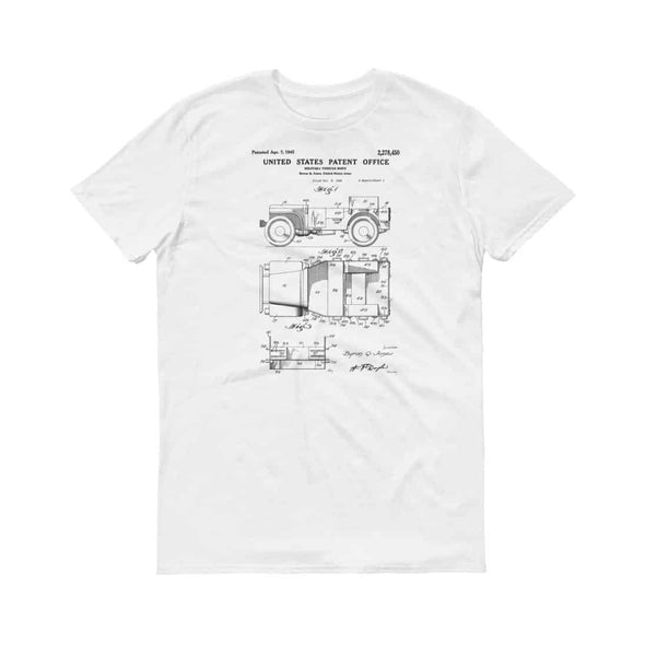 1942 Willys Military Jeep Patent T-Shirt - Willys T-Shirt, Willys Jeep T-Shirt, Antique Car Shirt, Car Gift, Jeep T-Shirt, Jeep Patent, Army Shirts mypatentprints 