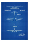 1945 Lockheed Airplane Patent - Airplane Blueprint, Pilot Gift, Airplane Poster, Vintage Aviation, Airplane Art, Aircraft Decor, Lockheed Art Prints mypatentprints 