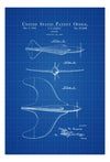 1947 Airplane Design Patent - Vintage Airplane, Airplane Blueprint, Airplane Art, Pilot Gift, Aircraft Decor, Airplane Patent, Aviation Art Prints mypatentprints 