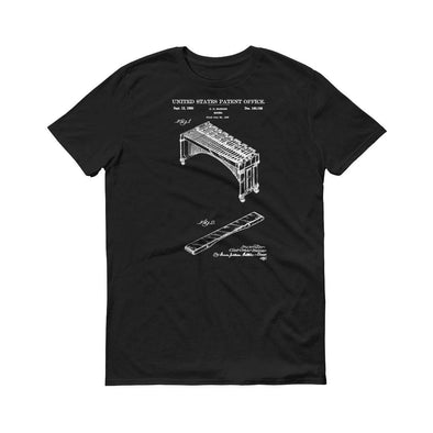 1950 Marimba Patent T-Shirt - Patent Shirt, Musician Shirt, Music Art, Marimba T-Shirt, Musician Gift, Vintage Music T-Shirt, Music T-Shirt Shirts mypatentprints 3XL Black 