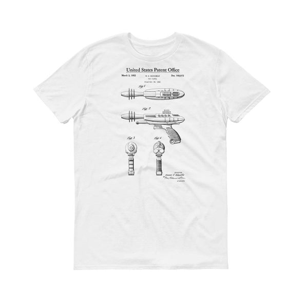 1953 Laser Gun Toy Patent T-Shirt - Retro Toys Shirt, Outer Space Toy, Sci Fi T-Shirt, Toy Patent, Gamer Gift, Gamer Shirt, Vintage Toy Shirts mypatentprints 