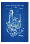 1953 Lighthouse Patent Print - Beach House Decor, Wall Decor, Wall Decor, Lighthouse Decor, Seaside Decor, Toy Patent, Home Decor