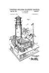 1953 Lighthouse Patent Print - Beach House Decor, Wall Decor, Wall Decor, Lighthouse Decor, Seaside Decor, Toy Patent, Home Decor