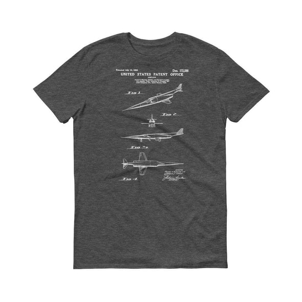 1954 Douglas X-3 Airplane Patent T-Shirt - Pilot Gift, Airplane Shirt, Patent Shirt, Aviation t-shirt, Airplane t-shirt, Douglas X-3 T-Shirt Shirts mypatentprints 