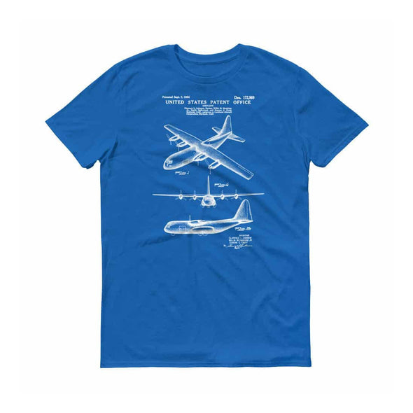 1954 Lockheed C-130 Hercules Airplane Patent T-Shirt - C-130 Airplane Shirt, Aviation t-shirt, Airplane t-shirt, Pilot Gift, C-130 T-Shirt Shirts mypatentprints 
