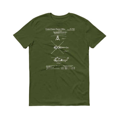 1956 Helicopter Patent T-Shirt - Helicopter T-shirt, Chopper T-Shirt, Aviation Shirt, Patent shirt, Old Patent shirt, Helicopter Pilot Gift Shirts mypatentprints 3XL Black 