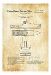 1956 Ship Patent - Patent Print, Vintage Nautical, Naval Art, Sailor Gift, Sailing Decor, Nautical Decor, Boating Decor, Boat Patent Art Prints mypatentprints 