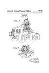 1957 Tractor Patent Print - Wall Decor, Tractor Decor, Tractor Art, Classic Car, Tractor Cab Patent, Equipment Patent, Tractor Blueprint Art Prints mypatentprints 